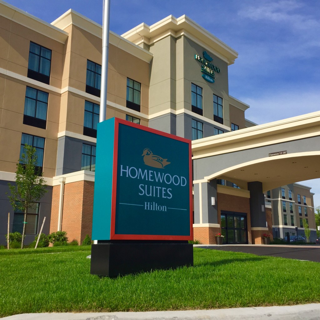 Homewood Suites Façade in Clifton Park, NY